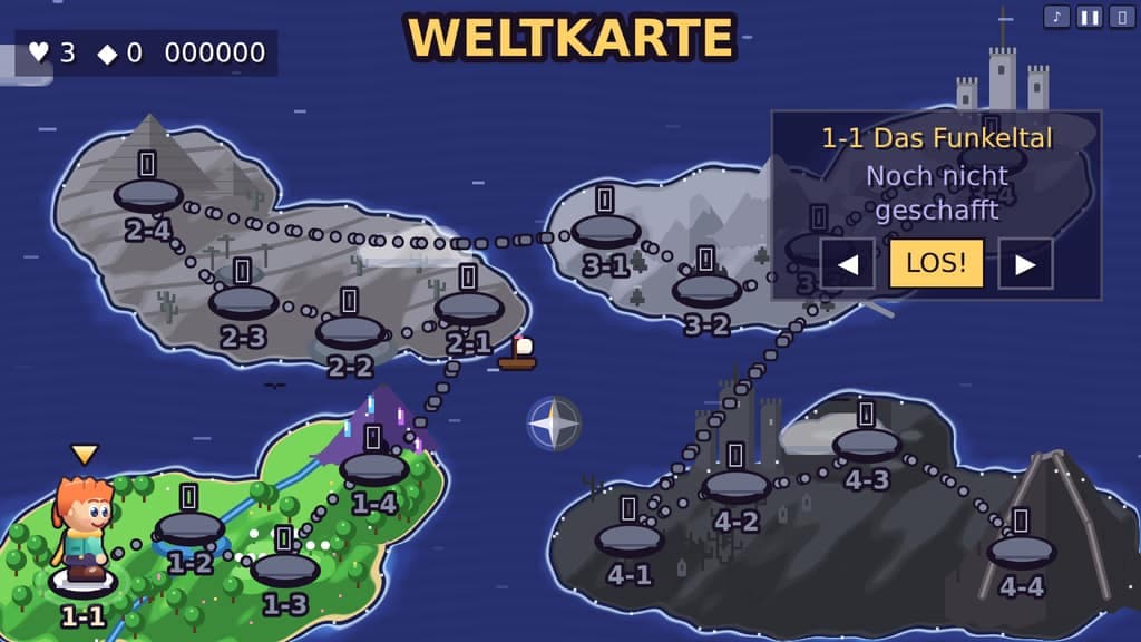 The Great Buddy – Die Weltkarte mit den vier Inseln